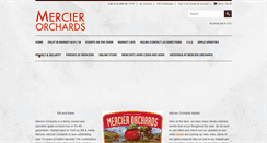 Desktop Screenshot of mercier-orchards.com