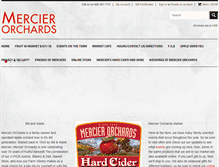 Tablet Screenshot of mercier-orchards.com